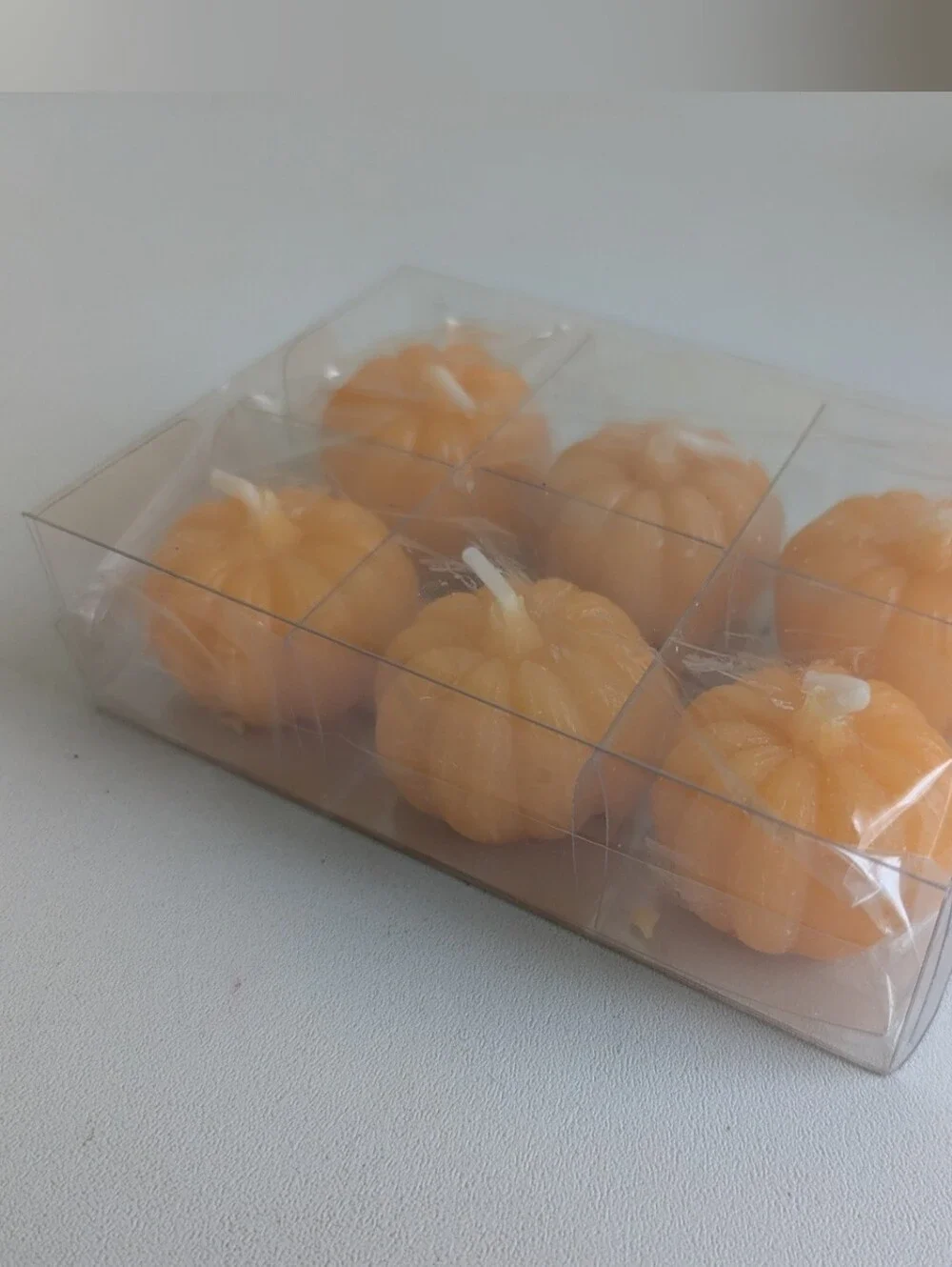 Anthropologie Set of 6 Pumpkin Shaped Candles